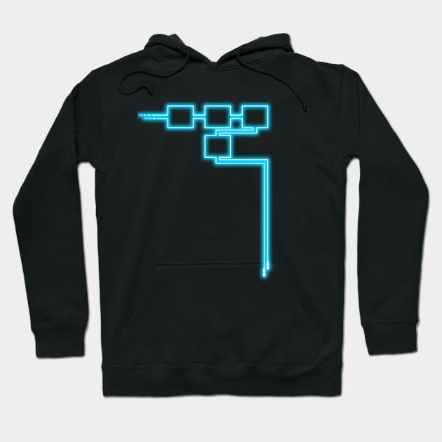 Grid Pattern Hoodie by JWDesigns